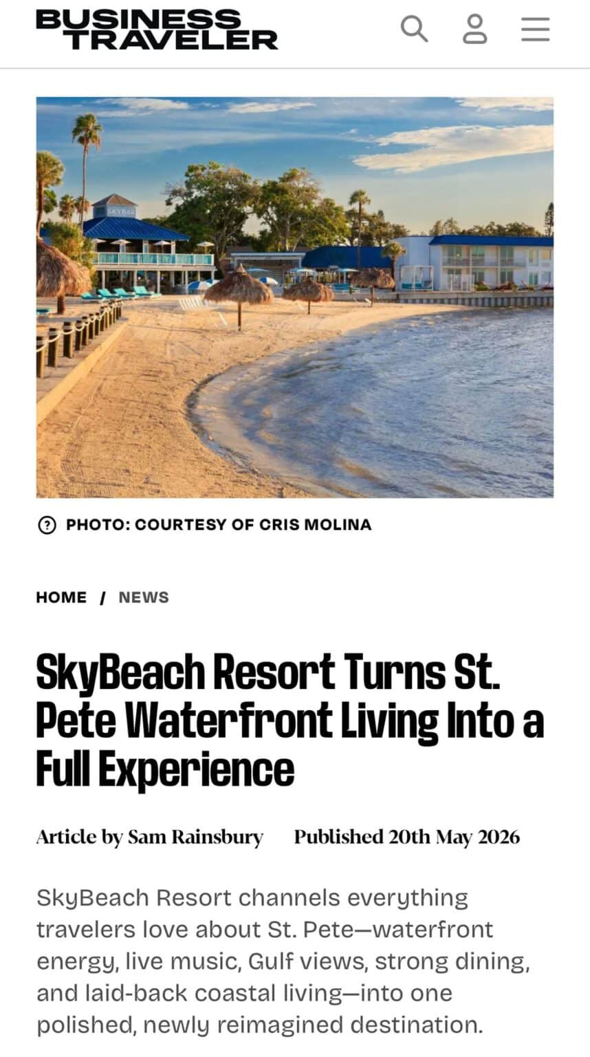 SkyBeach Resort Turns St. Pete Waterfront Living Into a Full Experience ...
